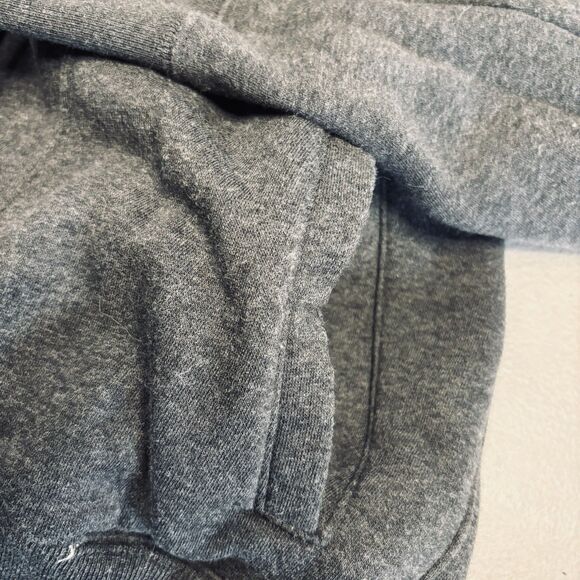 Mens Nike Air Jordan Vintage Y2K Gray Hoodie Sweatshirt Blue Jumpman Size L - Picture 11 of 14